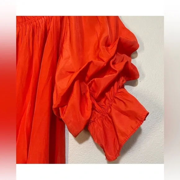 Mersea Tulum Women’s Dress In Sunset Coral/ Orange Size Medium - Picture 6 of 15